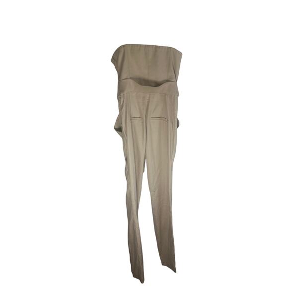 NWT Veronica Beard Joanna Jumpsuit Women's Size 0 Khaki Strapless Chic Outfit - Picture 5 of 10
